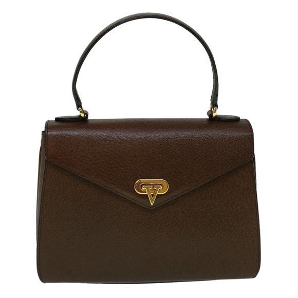 VALENTINO Hand Bag Leather Brown Auth 59910 - Picture 13 of 16